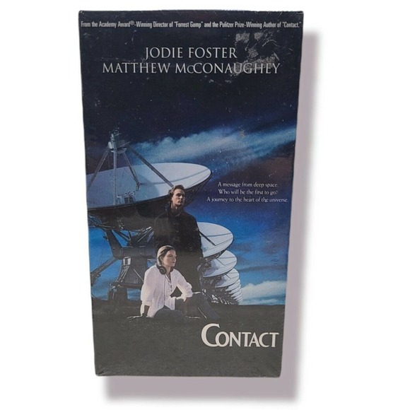 Contact VHS 1997 Movie Jodie Foster Matthew McConaughey SEALED!! - Picture 1 of 5